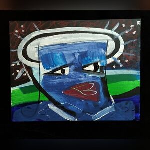 New Art Painting Abstract Blue and Green Canvas Art Original 2026!